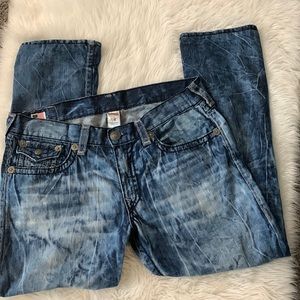 Mens True Religion “Ricky Super T” Denim Jeans. Size 38.